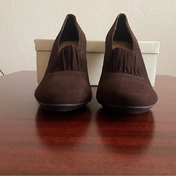 Coach Andra Brown Chocolate Oxford Pumps Booties - Picture 6 of 12